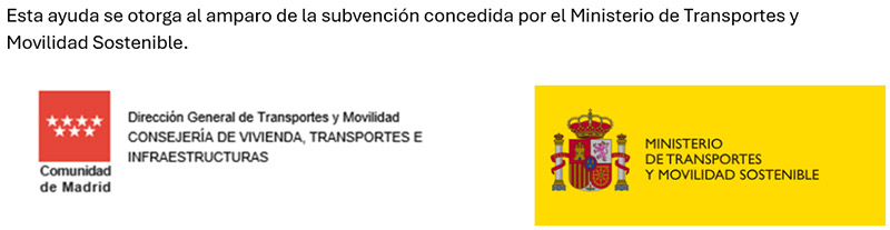 Texto y logos Subvención Transporte